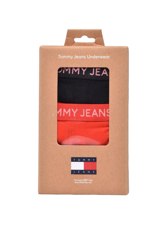 PERIZOMA DONNA 3 PACK NERO/ROSSO/ROSA TOMMY JEANS