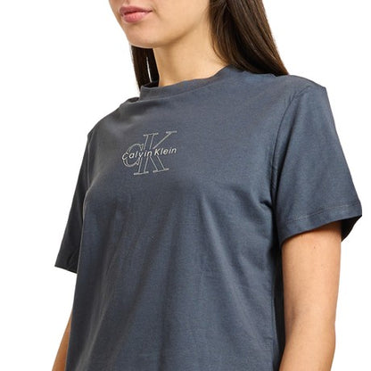 T-SHIRT DONNA CALVIN KLEIN GRIGIO