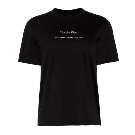 T-SHIRT DONNA NERO CALVIN KLEIN JEANS
