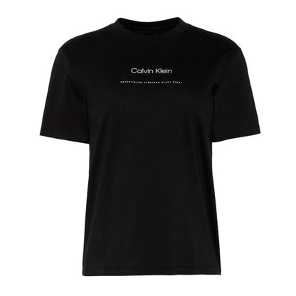 T-SHIRT DONNA NERO CALVIN KLEIN JEANS