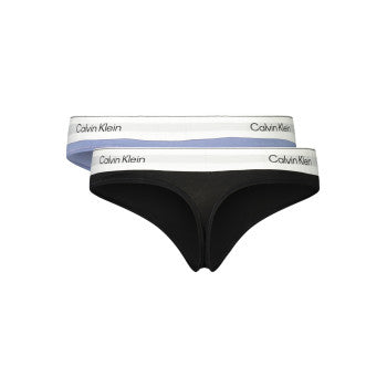 PERIZOMA DONNA CALVIN KLEIN BI-PACK NERO/AZZURRO