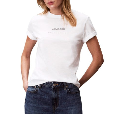 T-SHIRT DONNA BIANCO CALVIN KLEIN JEANS