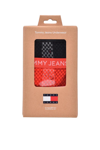 PERIZOMA DONNA 3 PACK NERO/ROSSO/ROSA TOMMY JEANS