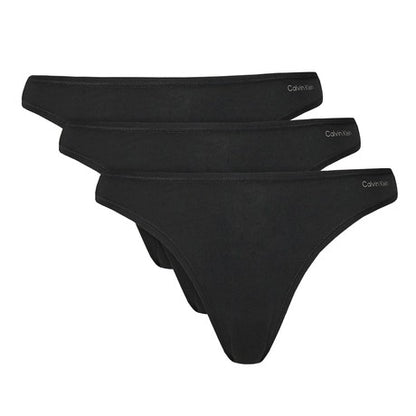 PERIZOMA DONNA TRI-PACK CALVIN KLEIN NERO